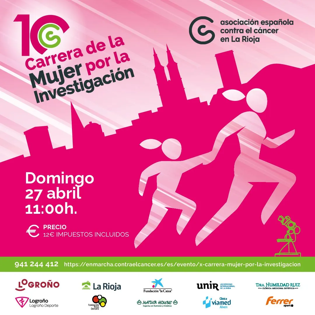 Cartel carrera de la mujer Logroño 2025