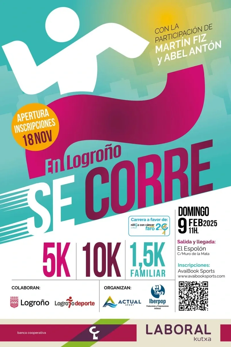 cartel carrera solidaria logroño 2025